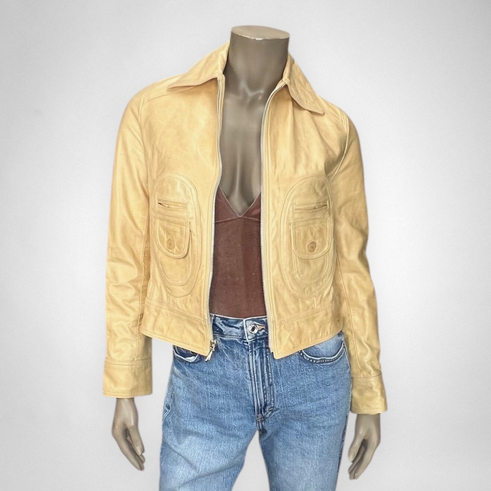 ROBERTO KLEIN Lambskin Leather Jacket‎ Small